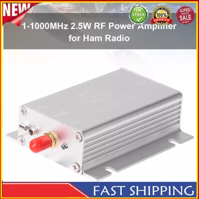 1-1000Mhz 2.5W RF Power Amplifier HF FM Transmitter UHF FM AMP for Ham Radio