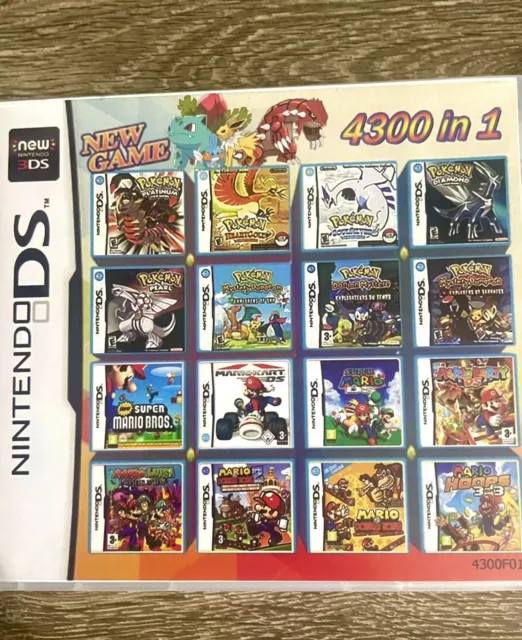 4300 In 1 Nintendo DS Game DS Multi Game Card 👾🇺🇸