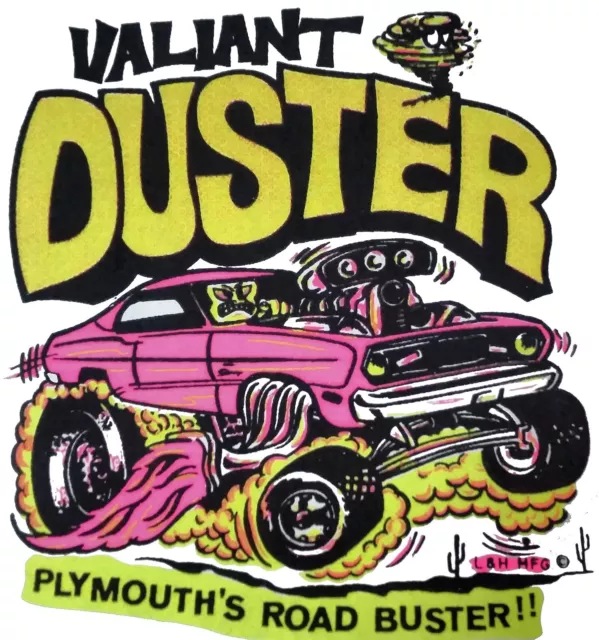 Plymouth Valiant Duster Vintage 70's L&H MFG T-Shirt transfer only / Iron on.