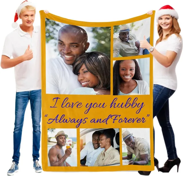 Custom Photo Blanket Personalized Custom Picture Blankets For Family Friend Gift