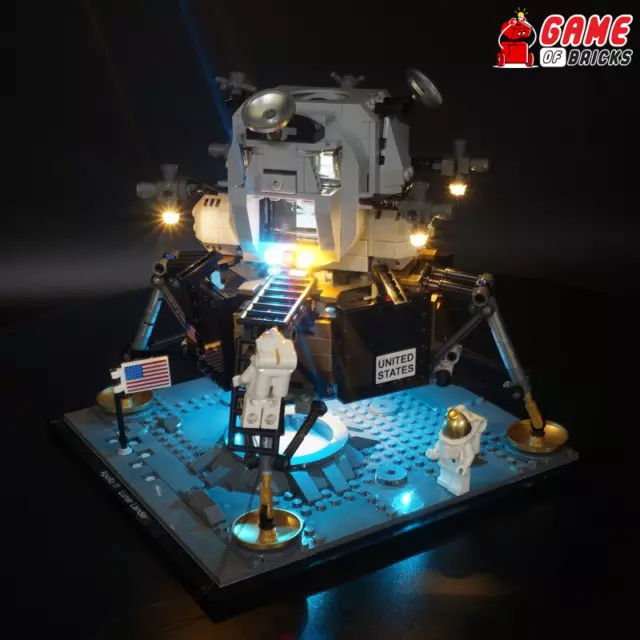 Light Kit for NASA Apollo 11 Lunar Lander Compatible with LEGO® 10266 (Standard)