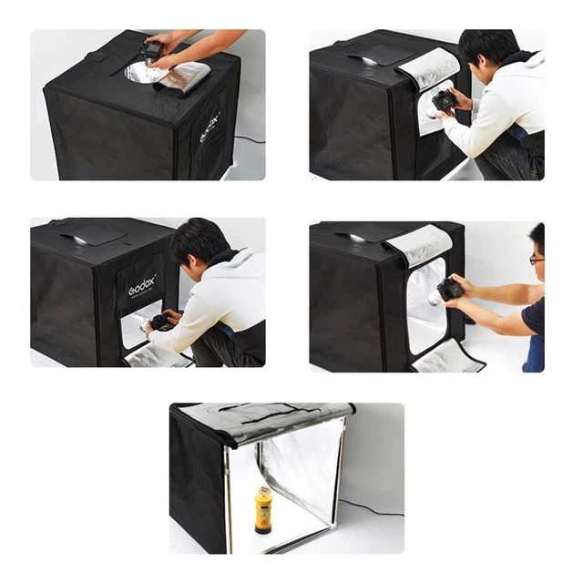 Godox Portátil Triple Luz LED Ministerio L60x60x60cm