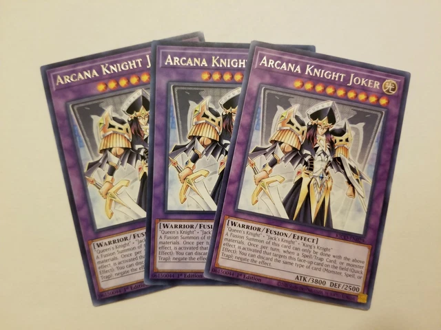 x3  Arcana Knight Joker - KICO-EN029 - 1st Edition - Yugioh