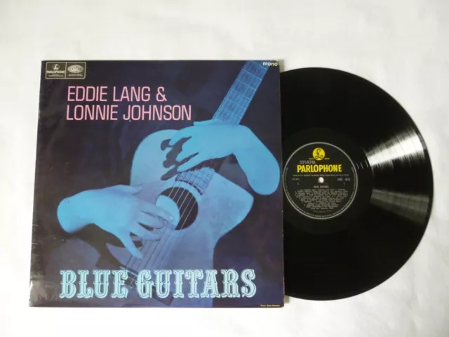 BLUE GUITARS ~ EDDIE LANG & LONNIE JOHNSON ~ NrM/EX ~ 1967 UK MONO JAZZ VINYL LP