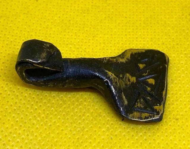 Rare Ancient Viking Bronze Thor's Hammer Pendant Axe Amulet 9Th-12Th Century Ad