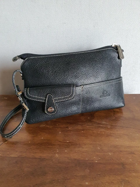 Sac à Main Kesslord En Cuir Marron - Taille Moyenne - Occasion - Porté épaule, Fermeture éclair