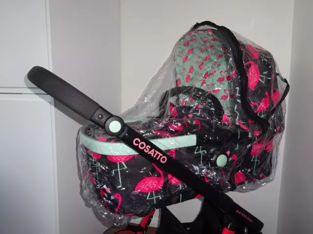 New RAINCOVER Zipped fits Cosatto Wow/ Woop for Stroller Seat Unit/ Carrycot