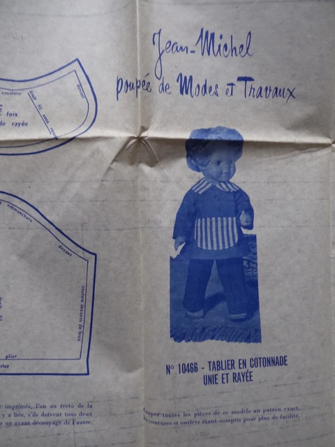 patron MODES ET TRAVAUX poupée Jean Michel - 02/1970
