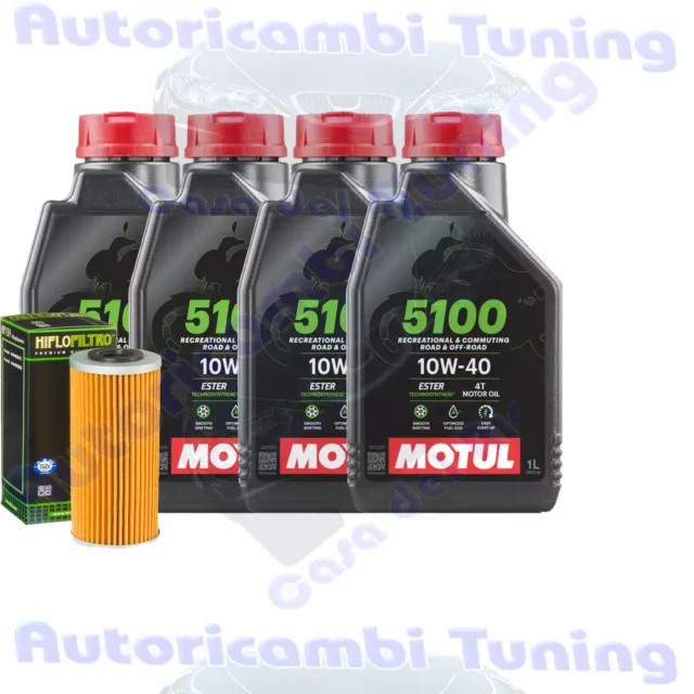 Motul 5100 10W40 Filter Oil Cutting Kit for Ducati