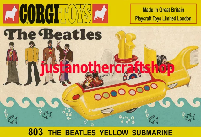 corgi no803ビートルズイエローサブマリン、1969年製 大好評売り