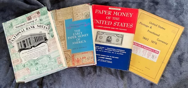 4 UNITED STATES PAPER MONEY REFERENCE BOOKS all you'll ever need!