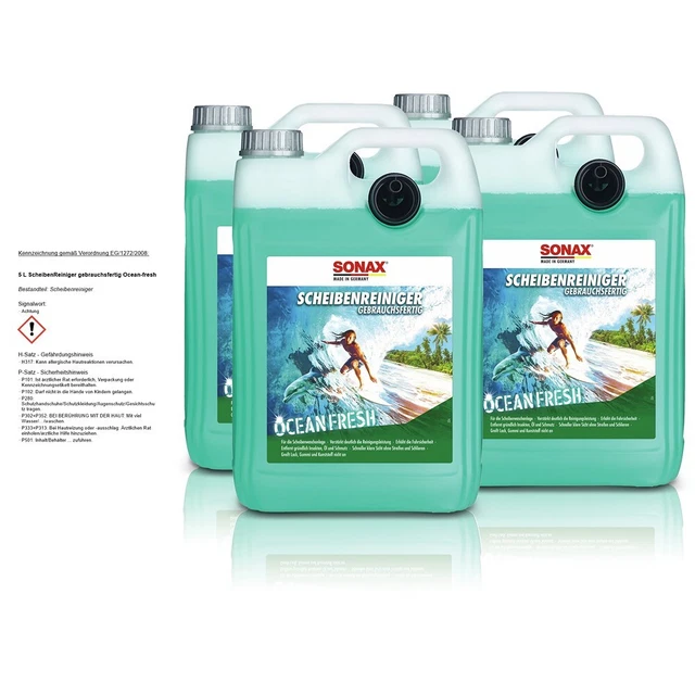 4x 5L PULITORE DISCHI SONAX PRONTO ALL'USO OCEAN-FRESH PULITORE DISCHI