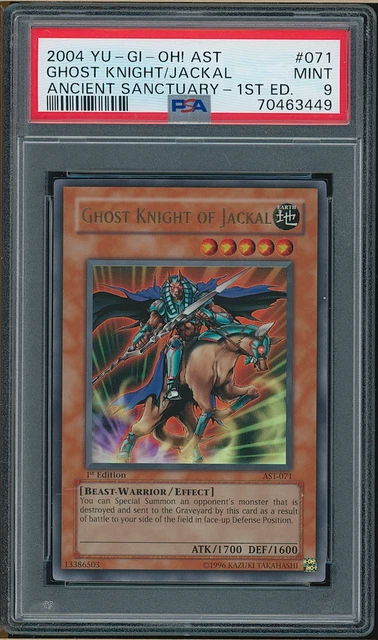 C YUGIOH! PSA 9 2004 Ghost Knight of Jackal AST-071 Ultra Rare 1st Edition
