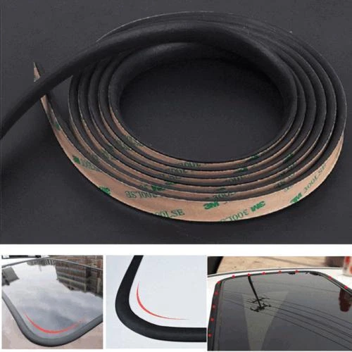 5M Rubber Seal Strip Car Windshield Sunroof Triangular Window Trim Weatherstrip