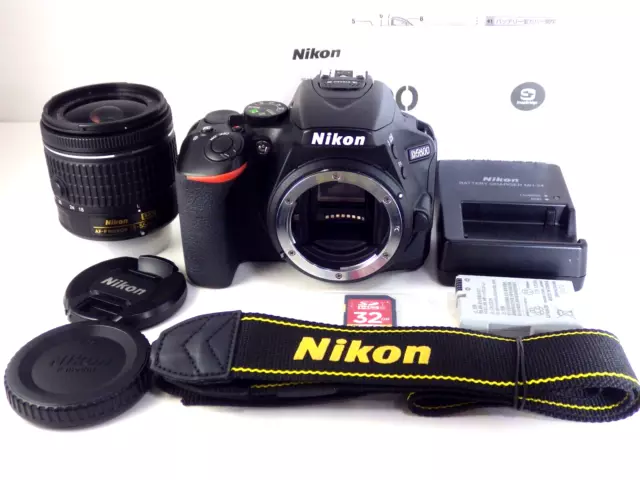 [¡Solo s/c 3,643!] Cámara digital SLR Nikon D5600 24,2 MP + lente AF-P 18-55 mm Japón
