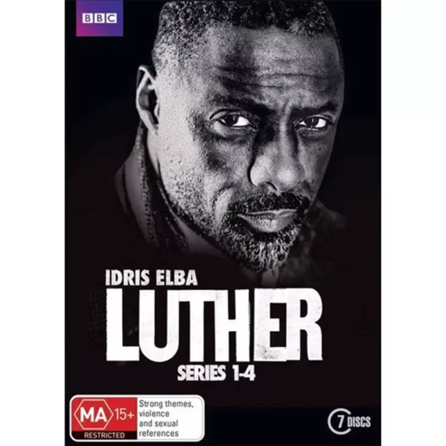 Luther: Series 1-4 DVD Boxset (7 Discs Region 4 AUS) New & Sealed - BBC Drama TV