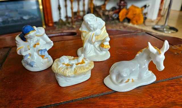 Figure presepe Villeroy Boch porcellana 4 pz.