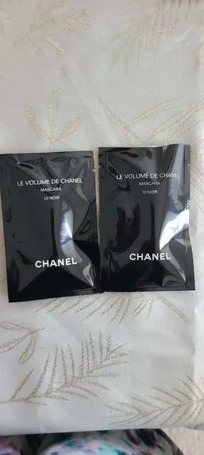 Chanel Le Volume Mascara 0.03 oz / 1 g Promo Size 10 Noir Black - 2 PACK