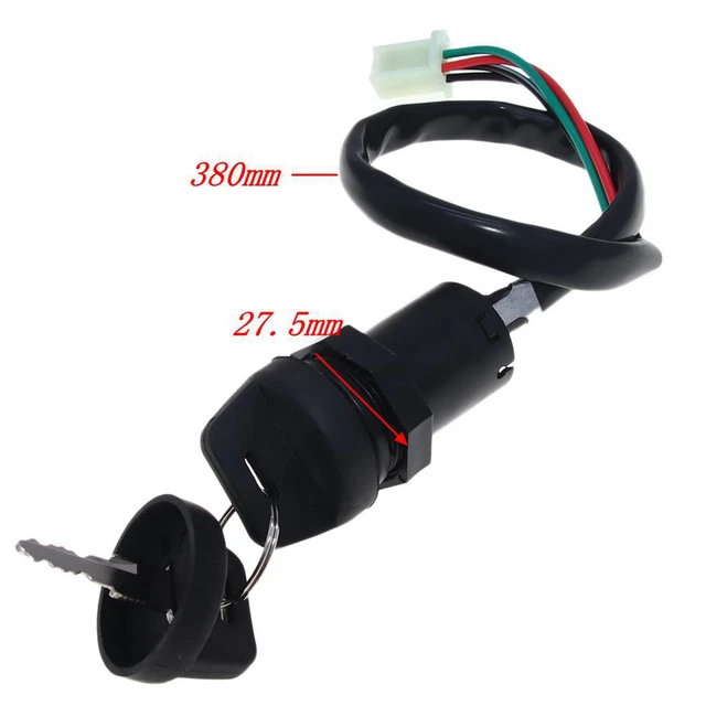 Commutateur d'allumage de verrouillage clé pour 50-250cc Mini Quad ATV Dirt Bike