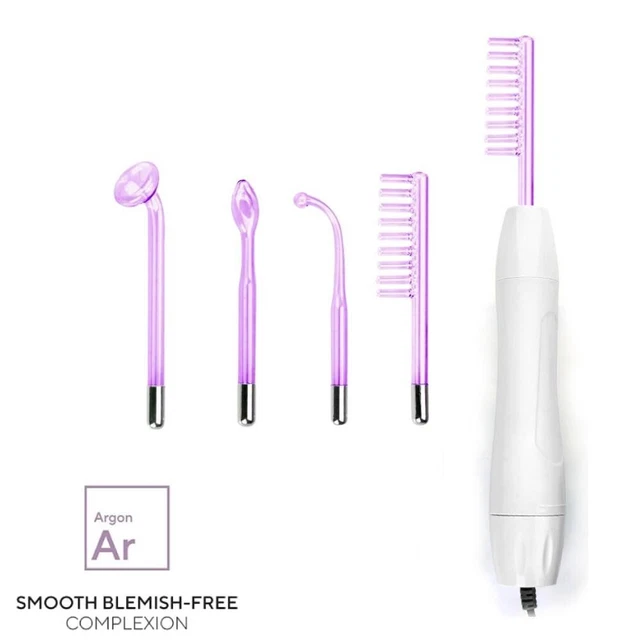 4in1 High Frequency Skin Care Acne Violet Ray Facial Electrode Wand Portable