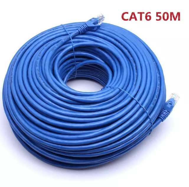 Premium 100M/1000Mbps CAT6 10M/20M/30M/50M Ethernet Rj45 Utp Lan Cable Network