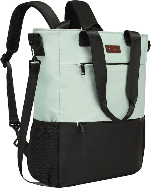 Convertible Backpack Tote Women Laptop Daypack Water Resistant