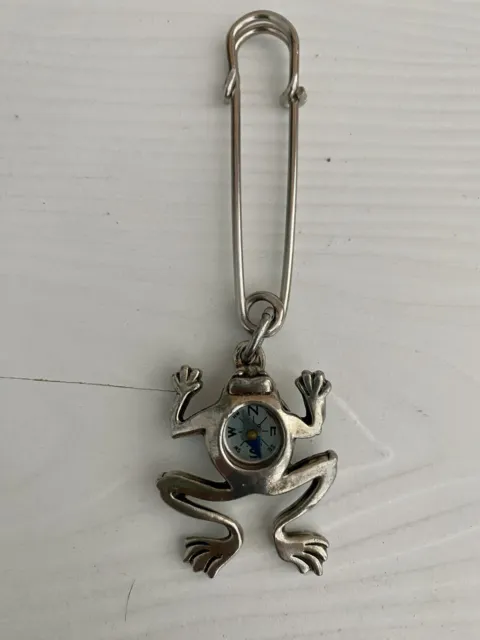 Unique Vintage Frog Compass Pin from 90’s Stamped EBJ