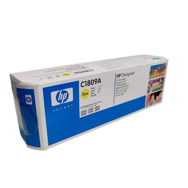 Ink Cartridge HP DesignJet Printer 2000CP 2500CP 3000CP Yellow C1809A Brand New