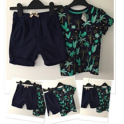 George excellent used baby boys shorts & new tags jungle top 18-24 mon