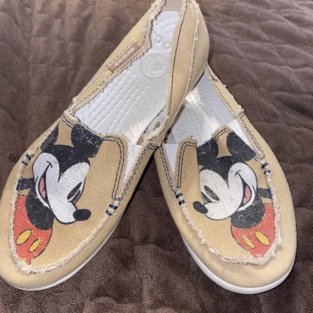 Mickey mouse canvas crocs clearance