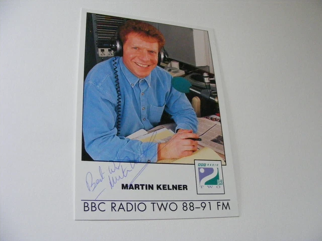 MARTIN KELNER Signed BBC RADIO TWO Promo Photo Autograph Radio Presenter