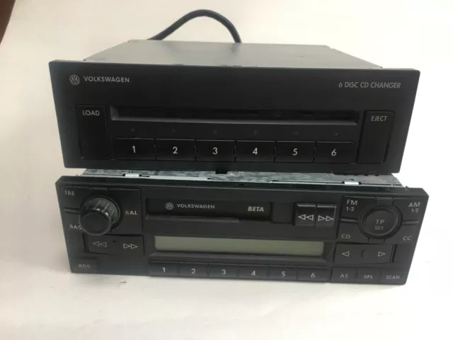 VW Polo MK4   -  Six CD player & radiocassette unit.