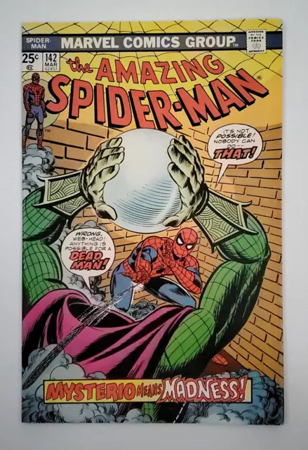 Marvel Comic The Amazing Spider Man # 142 Bronze Age .25 cent March 1975