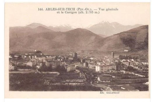 Carte Postale Ancienne – Arles-sur-Tech (66) – La Fontaine Des Buis – Début 1900