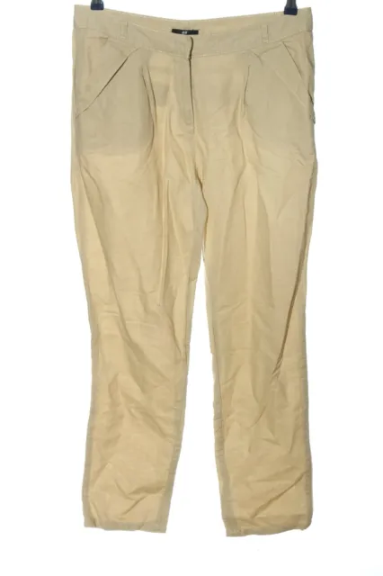 H&M Pantalone di lino Donna Taglia IT 42 bianco sporco stile casual