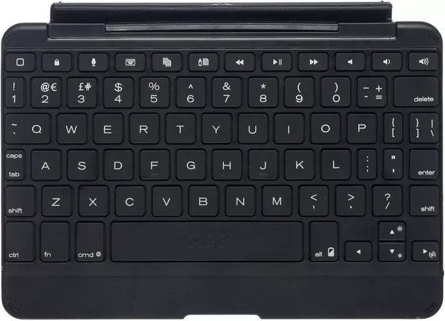 NEW Zaggkeys UltraThin Cover with Backlit Bluetooth Keyboard for Apple iPad Mini