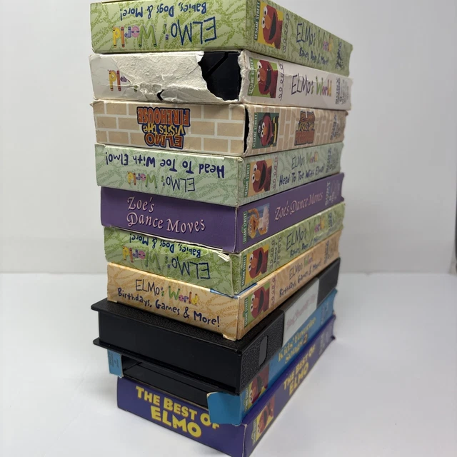 SESAME STREET VHS Lot 10 Elmo’s World Learning Dance £44.65 - PicClick UK