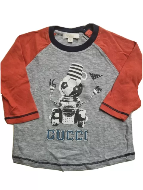 T-shirt designer Gucci top età 6/9 mesi ragazzi