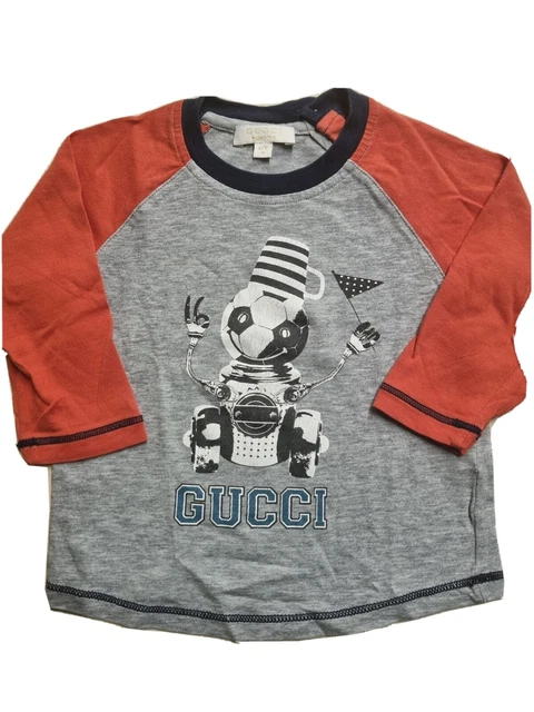T-shirt designer Gucci top età 6/9 mesi ragazzi