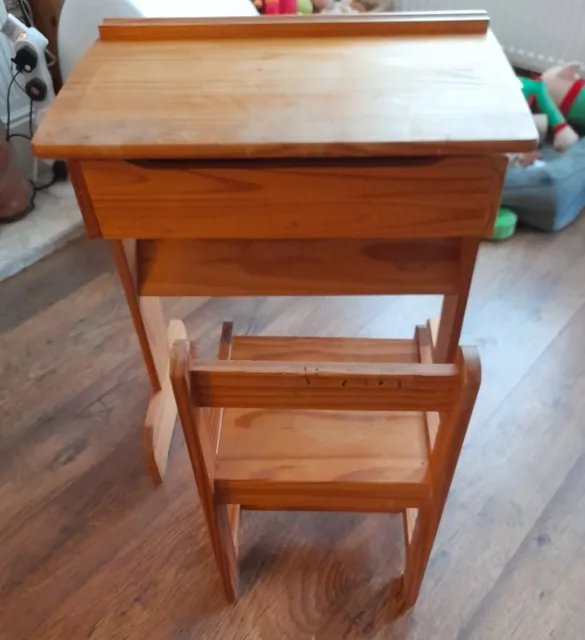 Child's desk and chair