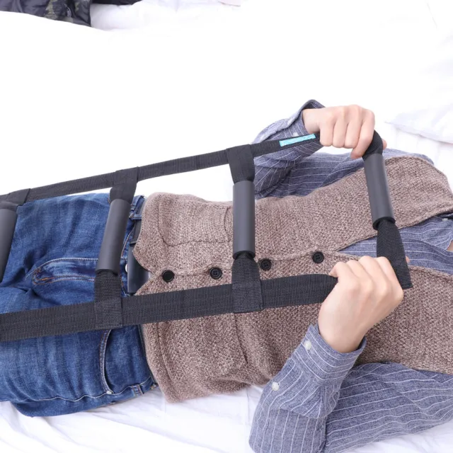 Dispositivo de asistencia de escalera de cama para sentarse con correa de mango cuerda escalera caddie ayuda