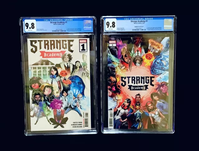 2020 Marvel STRANGE ACADEMY #1 CGC 9.8 * 1st Print & Campbell Variant Comic Lot