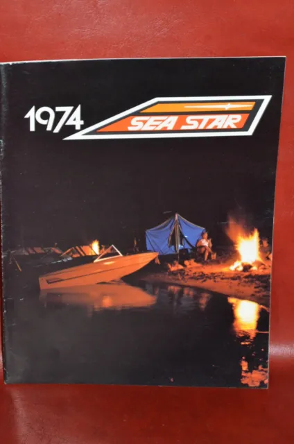 Vtg 1974 Glastex Sea Craft Boat Sales Brochure Catalog Specifications Booklet