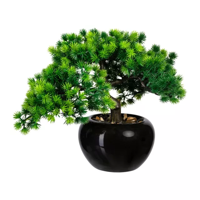 Kunstpflanze Bonsai Lärche, mit Keramik-Topf, Höhe ca. 26 cm