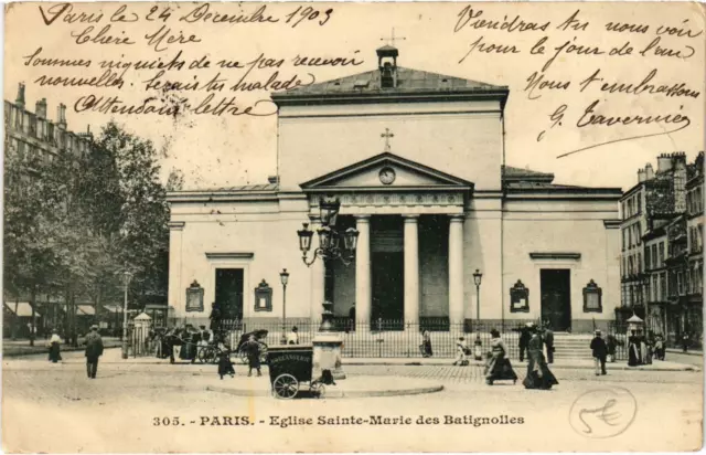 CPA PARIS 17e - Église Sainte Marie des Batignolles (87903)