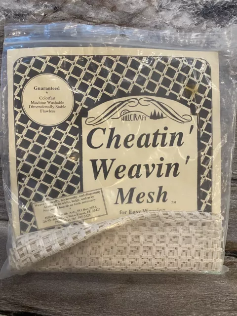 Cheatin' Weavin' Mesh 28"x30" Hillcraft NIP Easy Weaving Supplies