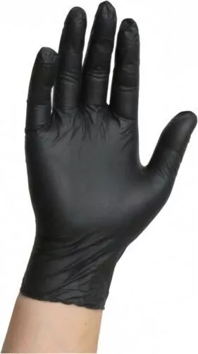 100 Blue Black Disposable Nitrile Gloves Powder & Latex Free Medical Tattoo 1000