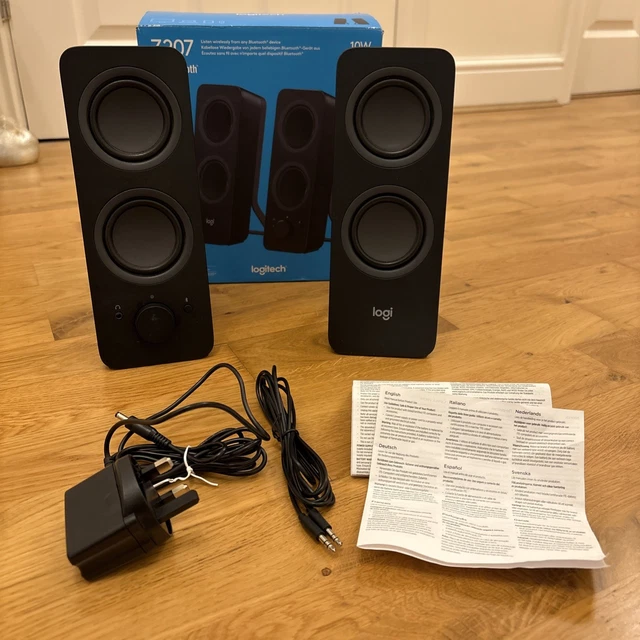 LOGITECH Z207 WIRELESS Bluetooth PC Speakers - Black, 10W, boxed ...