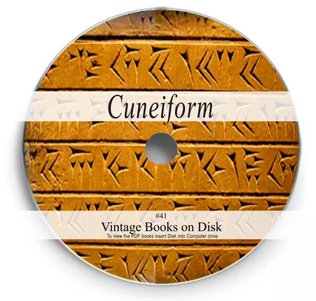 Ancient Sumerian Cuneiform Books on DVD Ancient Clay Language Tablet Cylinder 41