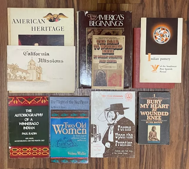 Wow! 11 Native American Subject Books-Read Good Titles-Nice Value-Lot #1Ddd